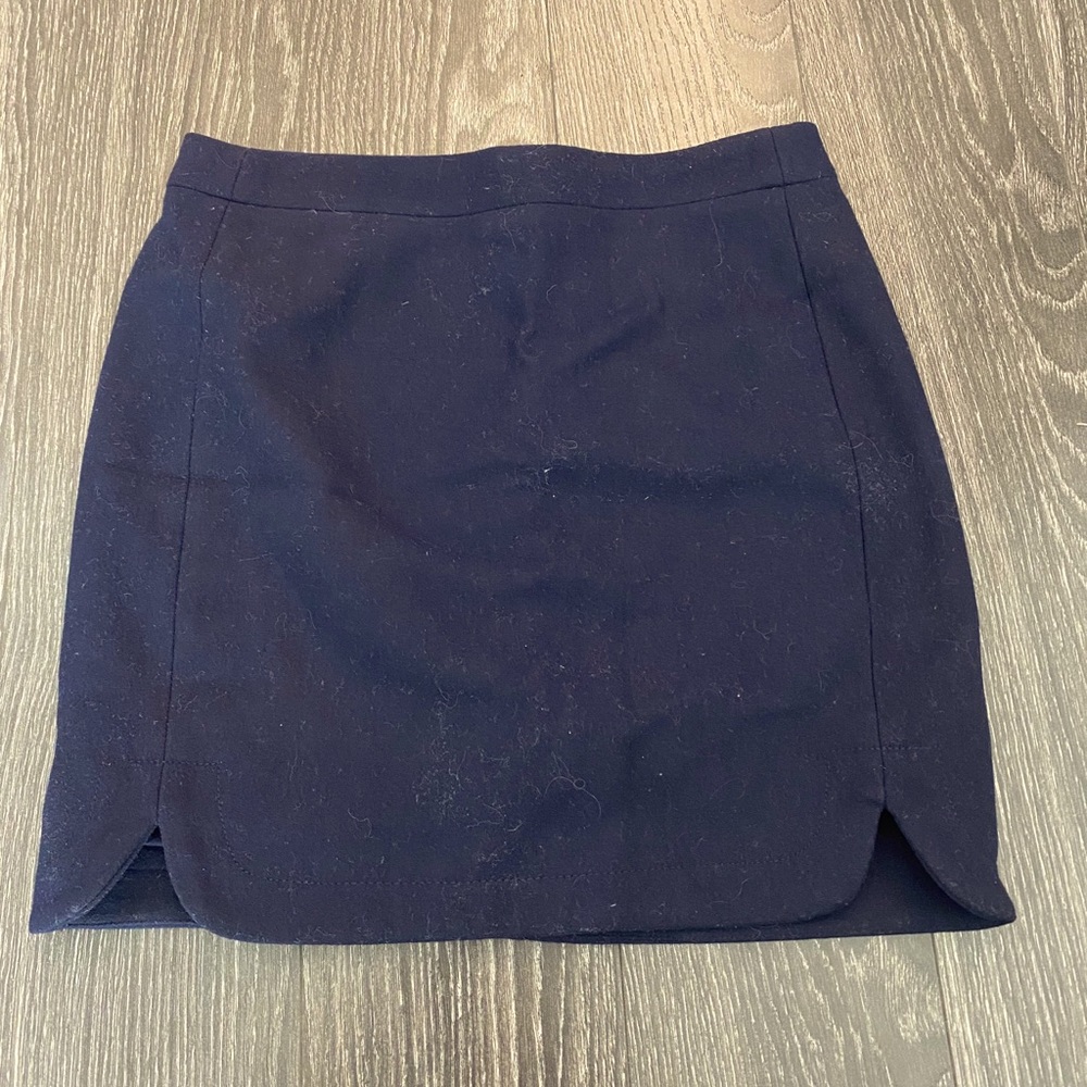 Navy JCrew wool skirt - Picture 4 of 4